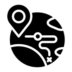 Road Atlas Vector Design Icon Style