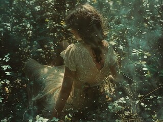 Enchanted Forest: Woman in a Dreamy Setting