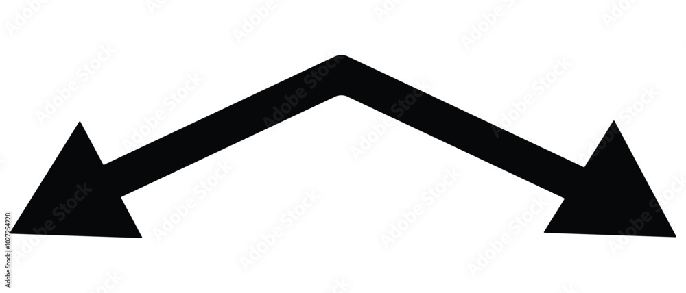 Poster arrow icon. double side arrow icon. arrows big black icons. modern simple arrows. set arrow icon. co