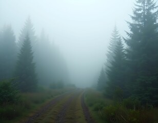 fog in the forest