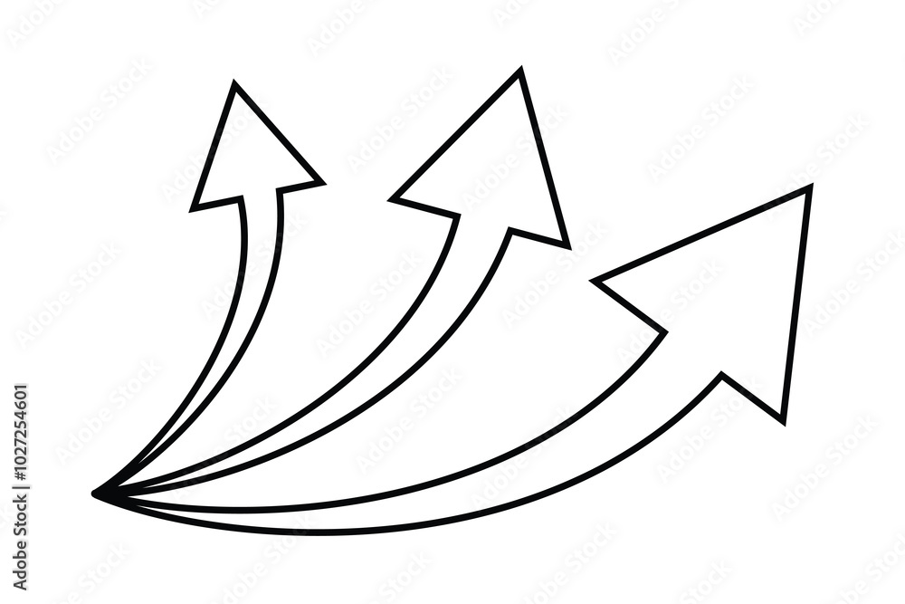 Poster arrows big black set icons. arrow icon. set arrow icon. modern simple arrows. collection different a