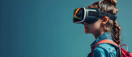 Obraz premium Virtual Reality Exploration: Immersive Experience 