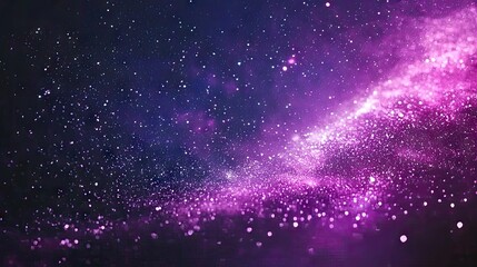 Obraz premium Vibrant galaxy background, starry sky, shimmering stars, vast space, deep purple hues, minimalist design, simple yet beautiful, dark and captivating.