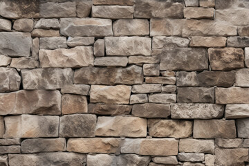 Processed collage of old medieval stone wall texture in daylight. Background for banner