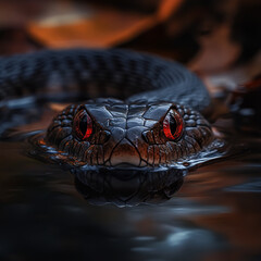 Fototapeta premium Close up shot of Snake , snake skin texture