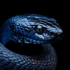 Close up shot of Snake , snake skin texture