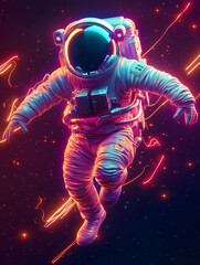 Fototapeta premium astronaut in space