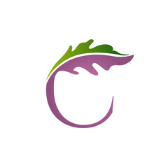 Logo Letter C Florist Concept