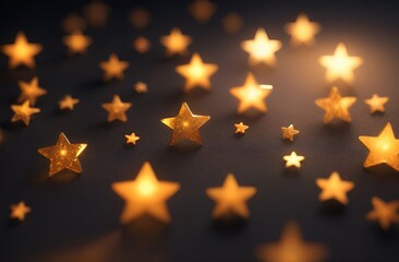 Stars with yellow orange gradient color