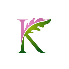 Logo Letter K Florist Concept