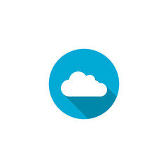 Cloud icon isolated on transparent background