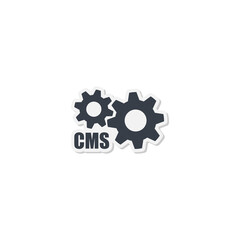 CMS icon isolated on transparent background