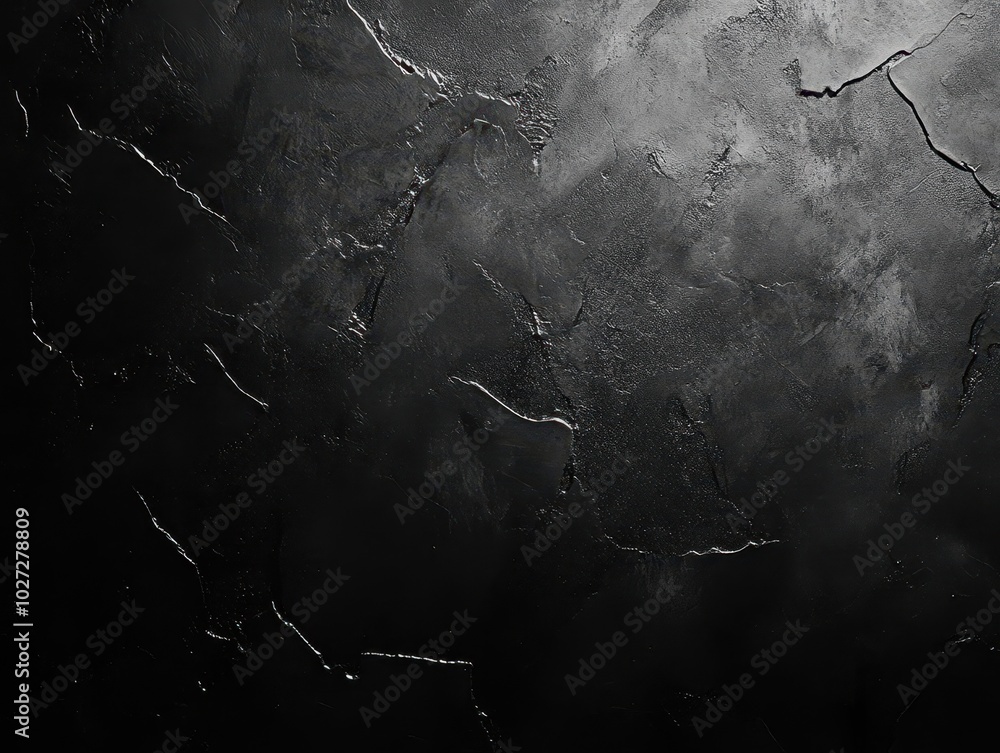 Poster grainy monochrome background adds a dynamic texture, enhancing the subtle gradients that invoke a se