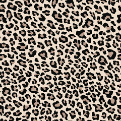 leopard skin pattern. vector print. seamless pattern for clothing or print