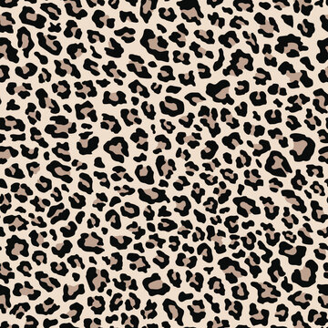 leopard skin pattern. vector print. seamless pattern for clothing or print
