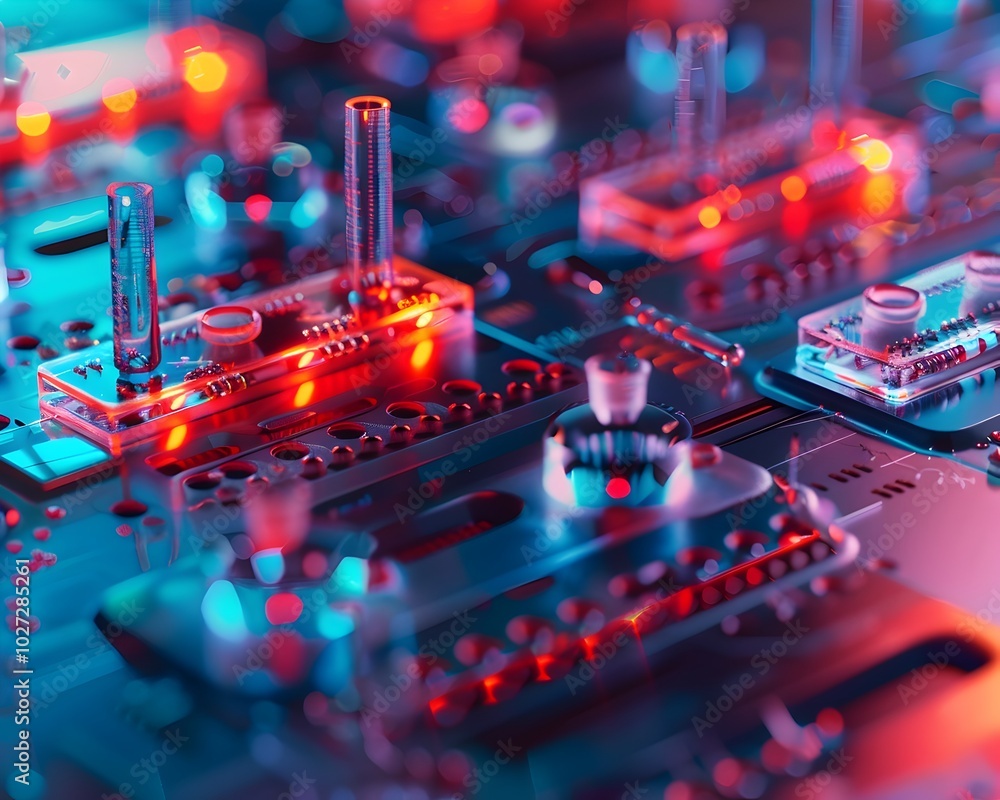 Poster miniaturized diagnostic lab on a chip device for simultaneous medical testing