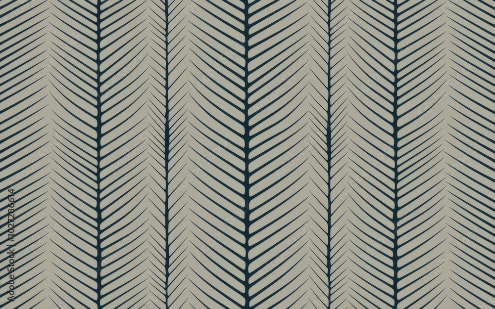 Poster herringbone pattern. seamless geometric pattern with repeating herringbone design in navy blue and g