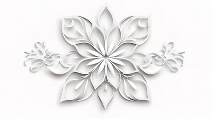Simple and Beautiful Design on White Background - an enchanting and refined visual. The simple yet captivating design on a pure white backdrop creates a charming and elegant scene
