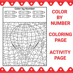 Color By Number Coloring & Activity Page 