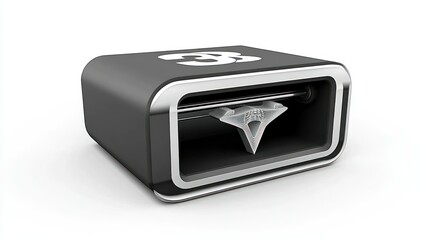 3D Printer Creating a Geometric Shape