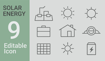 A picture of 9 solar bundle a house and a house with the words solar on it	
