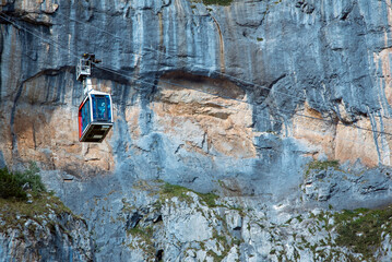 The Fuente De cable car is a popular tourist attraction in the community of Cantabria in Spain.
