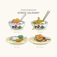 Indonesian street culinary