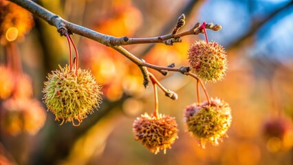 A stark depiction of Acer Negundo box elder fruit clinging to its branch, showcasing nature’s understated beauty in a minimalist photographic style.