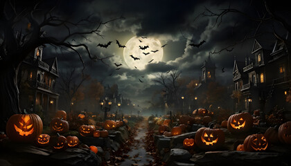 Halloween concept background, Halloween costume photoshoot, people on Halloween day, ai generated