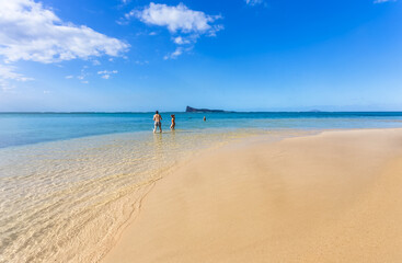 Plage paradisiaque du Coin de Mire, &icirc;le Maurice