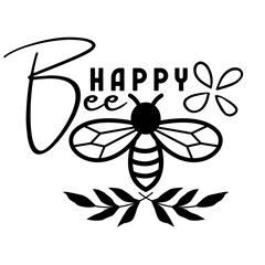 Bee happy png
