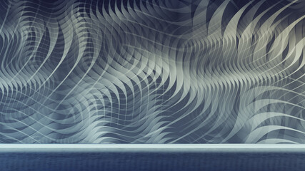 Smooth glossy stripes abstract modern tech background. Seamless looping motion design