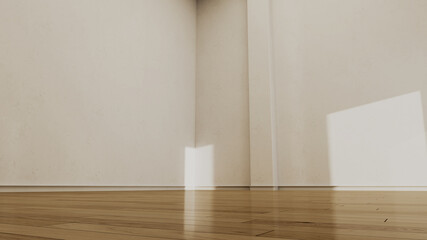 Large luxury modern bright interiors Living room mockup illustration 3D rendering image