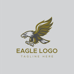 Fototapeta premium eagle bird vector logo design concept 
