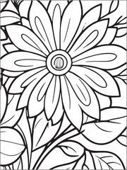 WebFloral Coloring Book For Adults. Floral Coloring Pages. Floral Coloring Book. Seamless vector pattern. Black and white linear drawing. coloring page