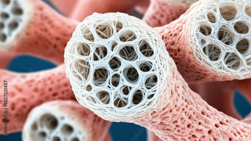 Poster abstract cellular structure.