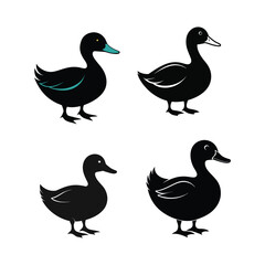 Duck logo sihlouette 