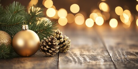 Merry Christmas and Happy New Year holiday background