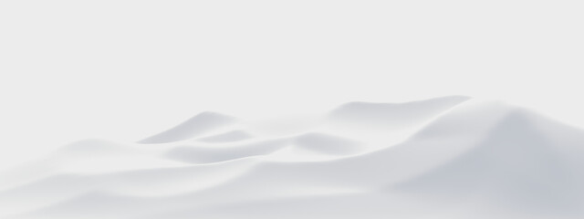 Obraz premium White snow mountain. White terrain.