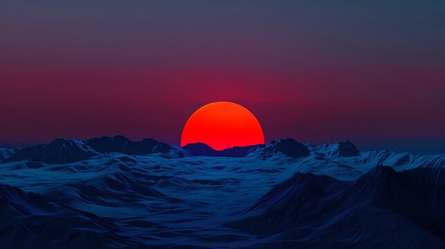 Retro 80s-inspired neon sunset over a pixelated landscape, vaporwave aesthetics, vibrant colors, pop art,