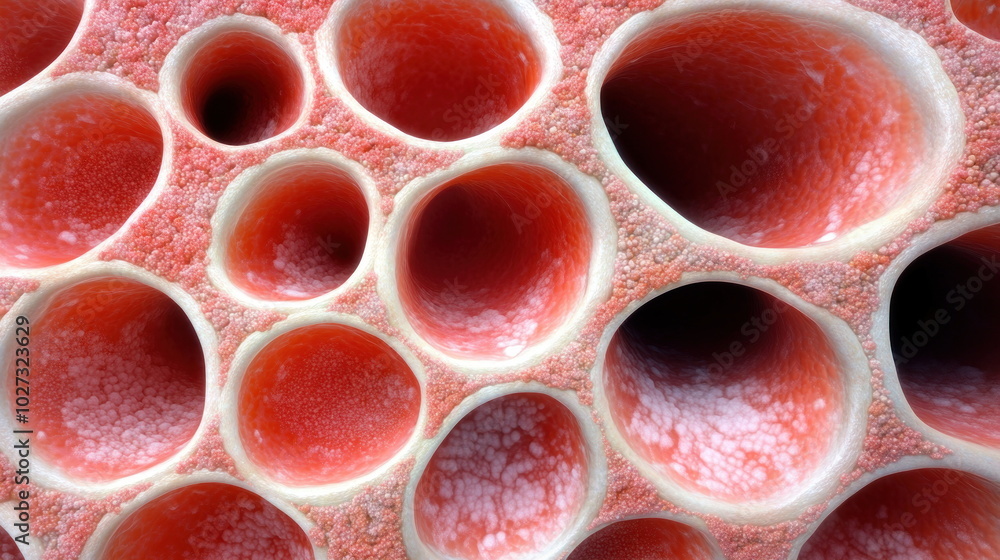 Poster abstract cellular structure.