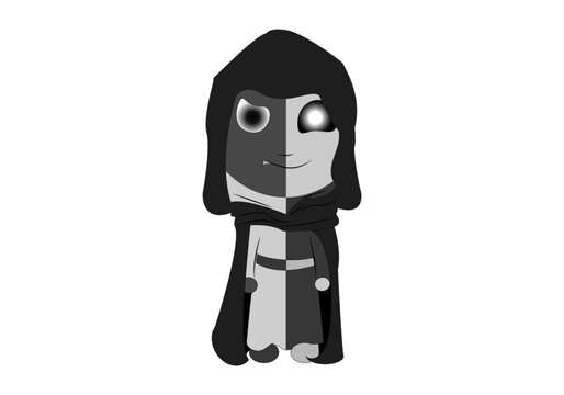 Fantasma encapuchado, espectro o esp&iacute;ritu.