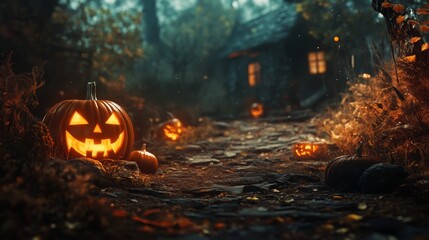 Obraz premium Halloween background design
