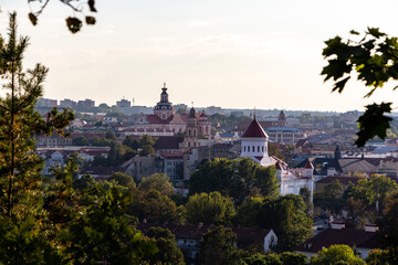 Blick vom Berg der drei Kreuze &uuml;ber die Stadt Vilnius, Litauen
