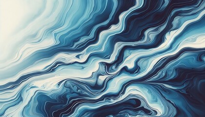 Obraz premium blue marble background with ombre effect and white veins,generative ai
