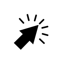 Hand clicking silhouette icon