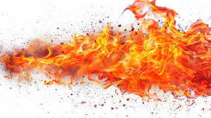 fire flames background isolated