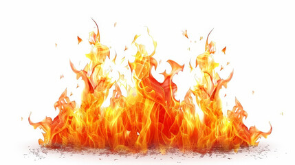 fire flames background isolated
