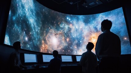 An astrophysicist studies black holes and star formation at a state-of-the-art observatory