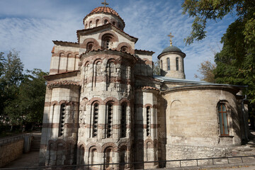 Obraz premium Crimea Kerch Church of John the Baptist on a cloudy summer day